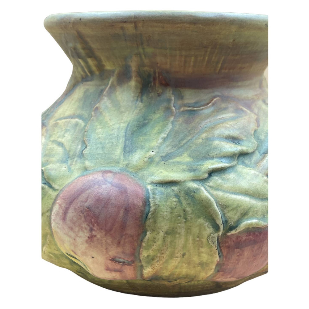 Weller Baldin Apple Pottery Vase Bowl Antique Large and Heavy - Picture 4 of 15